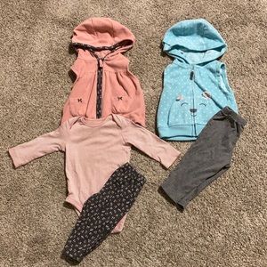 Soft Fleece Vest Set